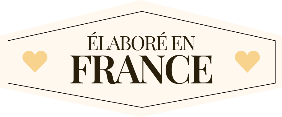 logo élaboré en france avec amour